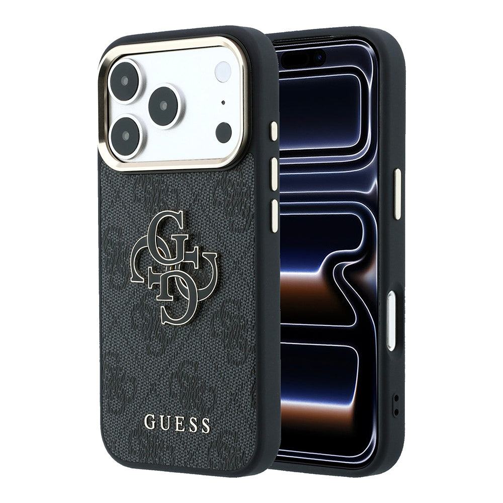 Case for Apple iPhone 18 Pro Max / 17 Pro Max, Guess, 4G Big Resin Logo, Black