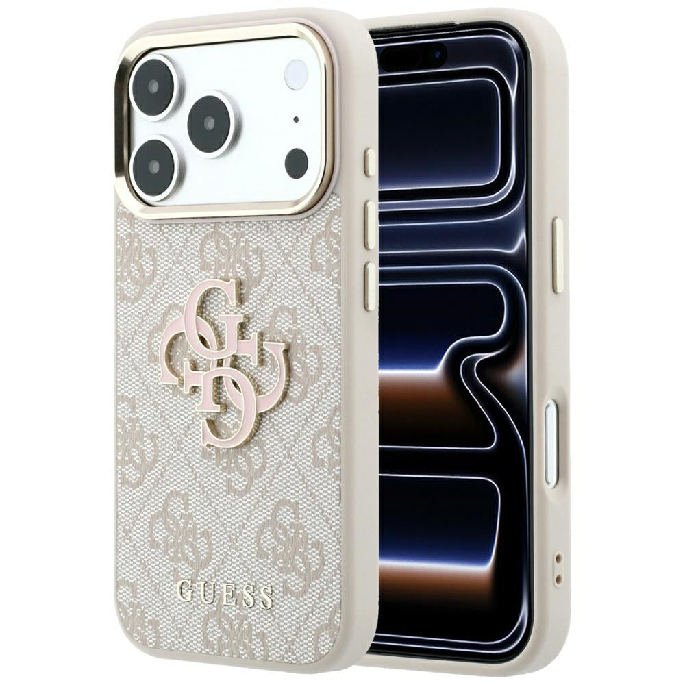 Etui na Apple iPhone 18 Pro Max / 17 Pro Max, Guess, 4G Big Resin Logo, Różowe