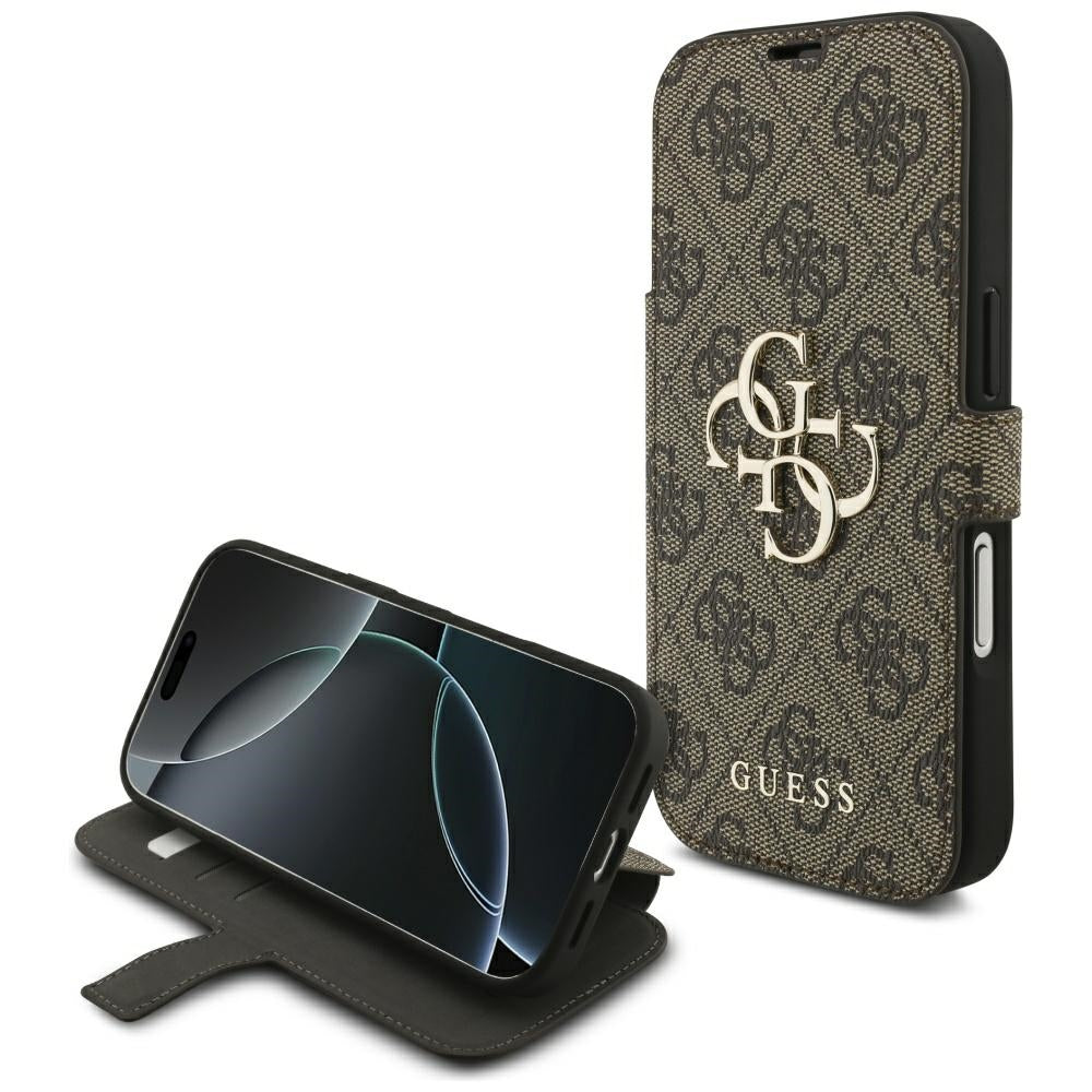 Etui na Apple iPhone 18 Pro Max / 17 Pro Max, Guess, 4G Metal Logo, Brązowe
