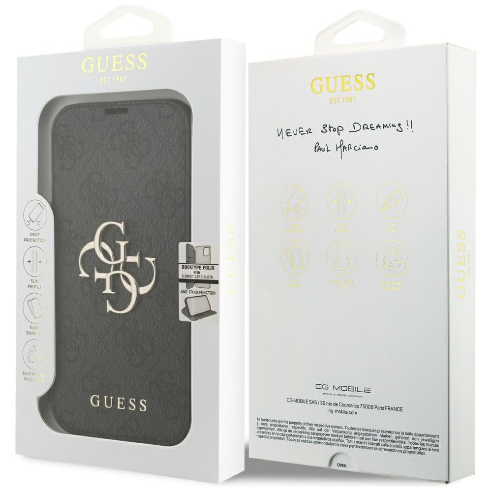 Etui na Apple iPhone 18 Pro Max / 17 Pro Max, Guess, 4G Metal Logo, Czarny
