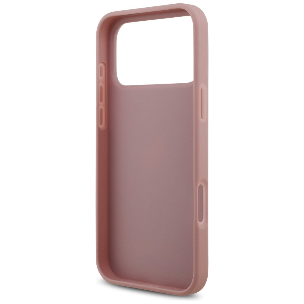 Etui na Apple iPhone 18 Pro Max / 17 Pro Max, Guess, Fixed Glitter Big 4G, Różowe