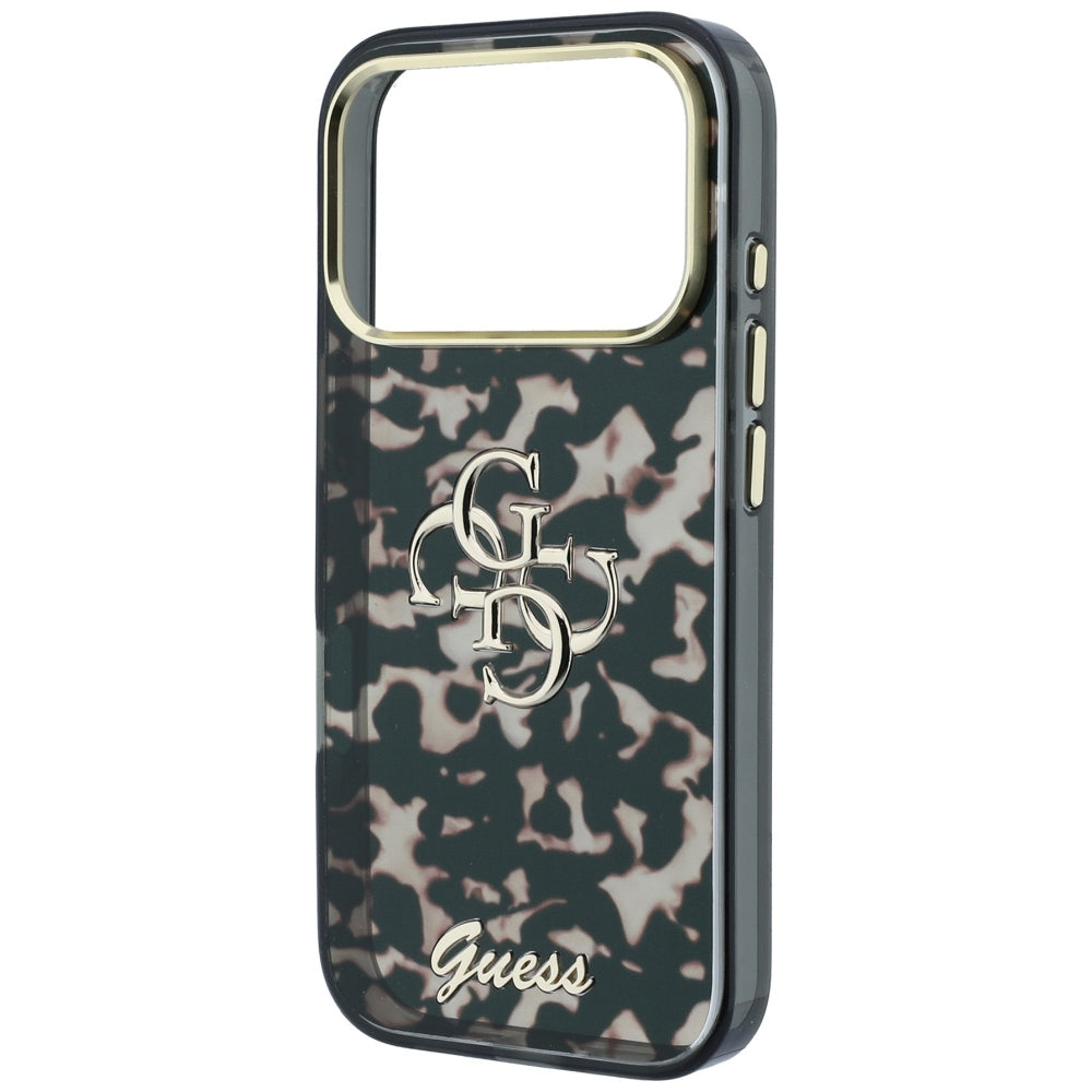 Etui na Apple iPhone 18 Pro Max / 17 Pro Max, Guess, IML 4G Metal Script, Brązowe