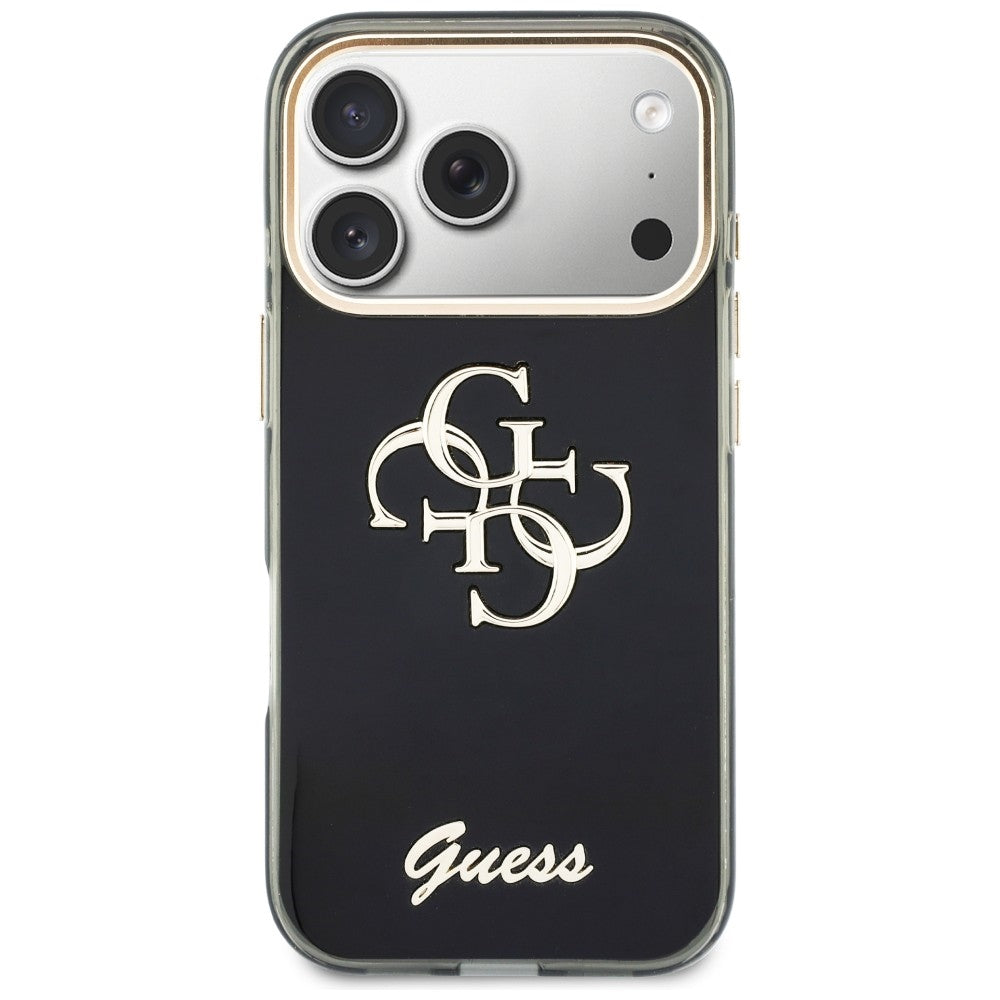 Etui na Apple iPhone 18 Pro Max / 17 Pro Max, Guess, IML 4G Metal Script, czarne