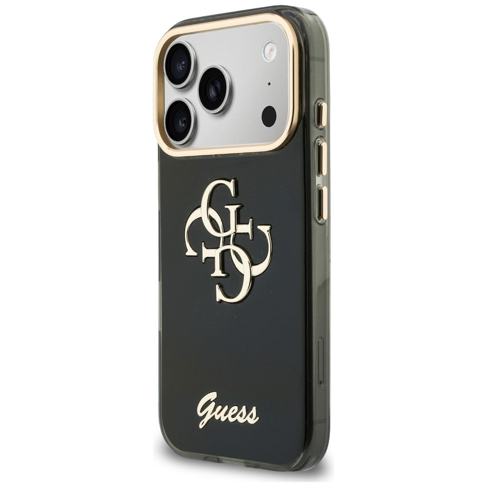 Etui na Apple iPhone 18 Pro Max / 17 Pro Max, Guess, IML 4G Metal Script, czarne