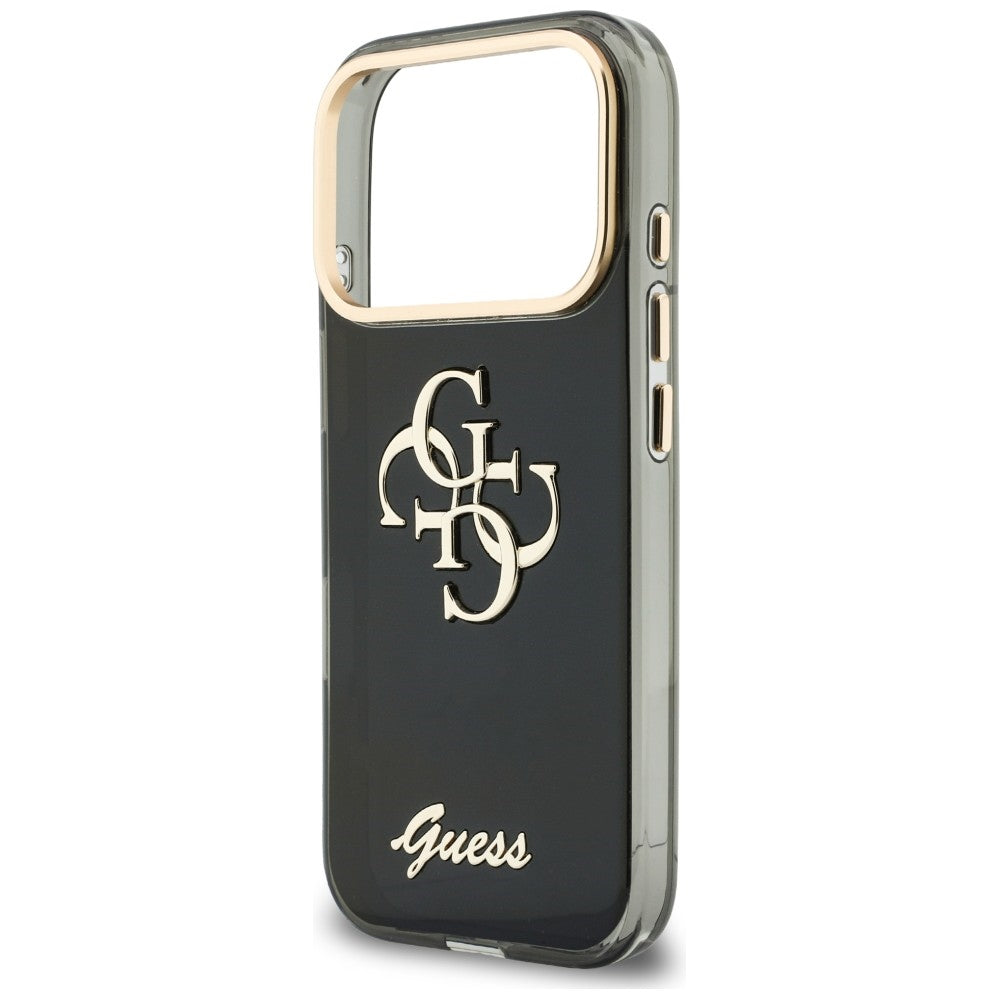 Etui na Apple iPhone 18 Pro Max / 17 Pro Max, Guess, IML 4G Metal Script, czarne