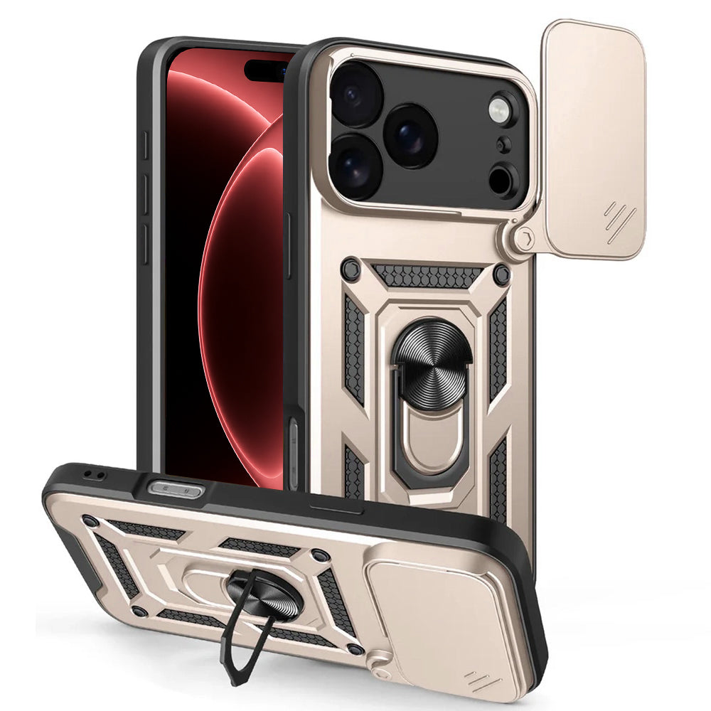 Etui na Apple iPhone 18 Pro Max / 17 Pro Max, Techsuit, CamShield, Złote