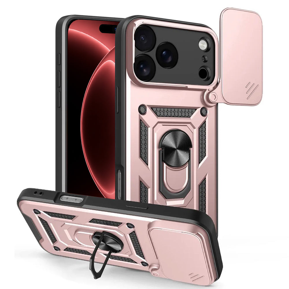 Etui na Apple iPhone 18 Pro Max / 17 Pro Max, Techsuit, CamShield, Różowe Złoto