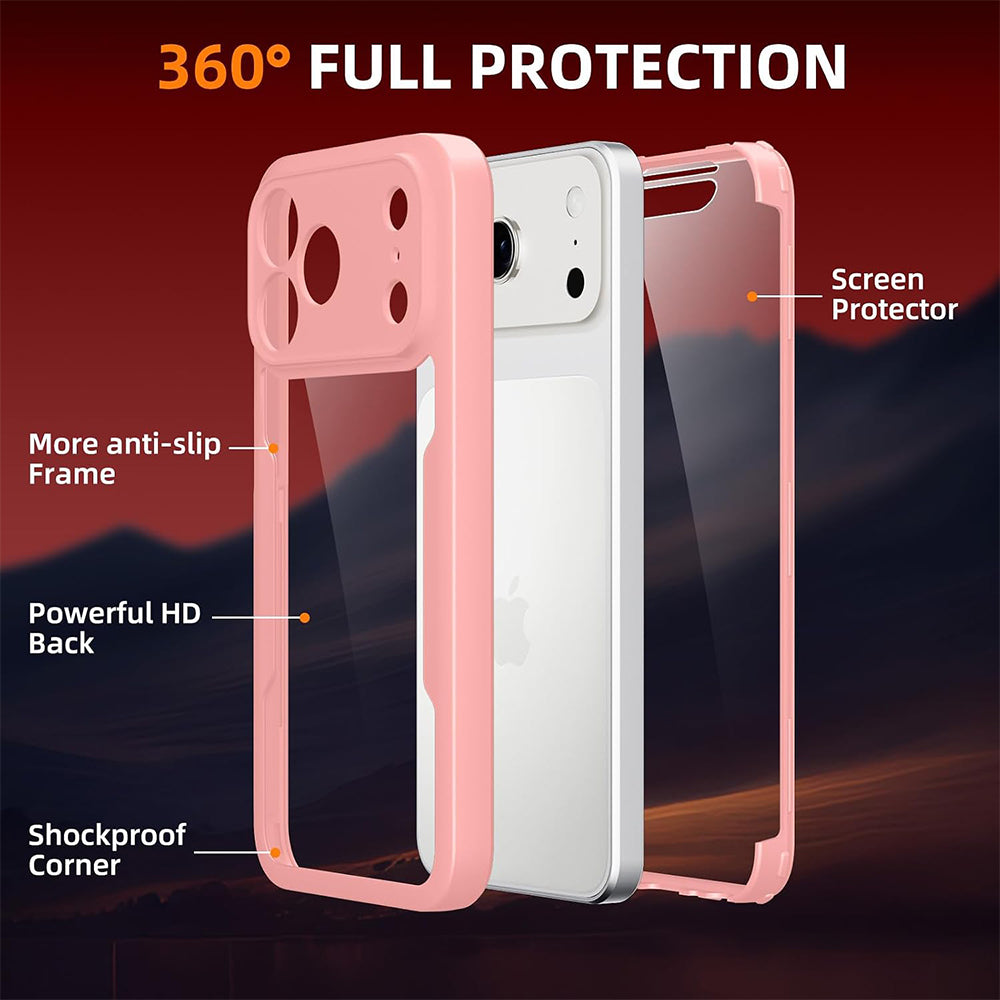 Etui na Apple iPhone 18 Pro Max / 17 Pro Max, Techsuit, ColorVerse 360, Różowe