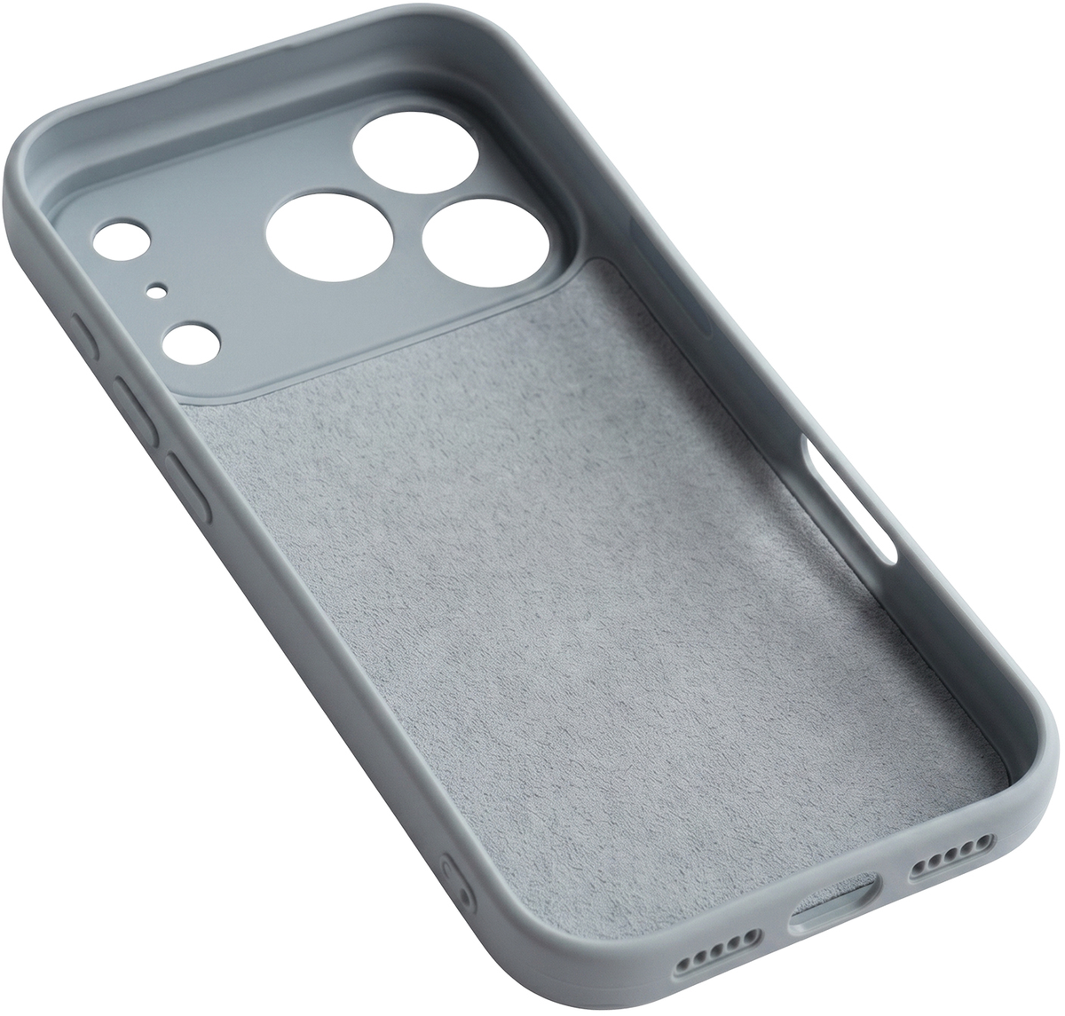 Etui na Apple iPhone 17 Pro, OEM, silikon, szary