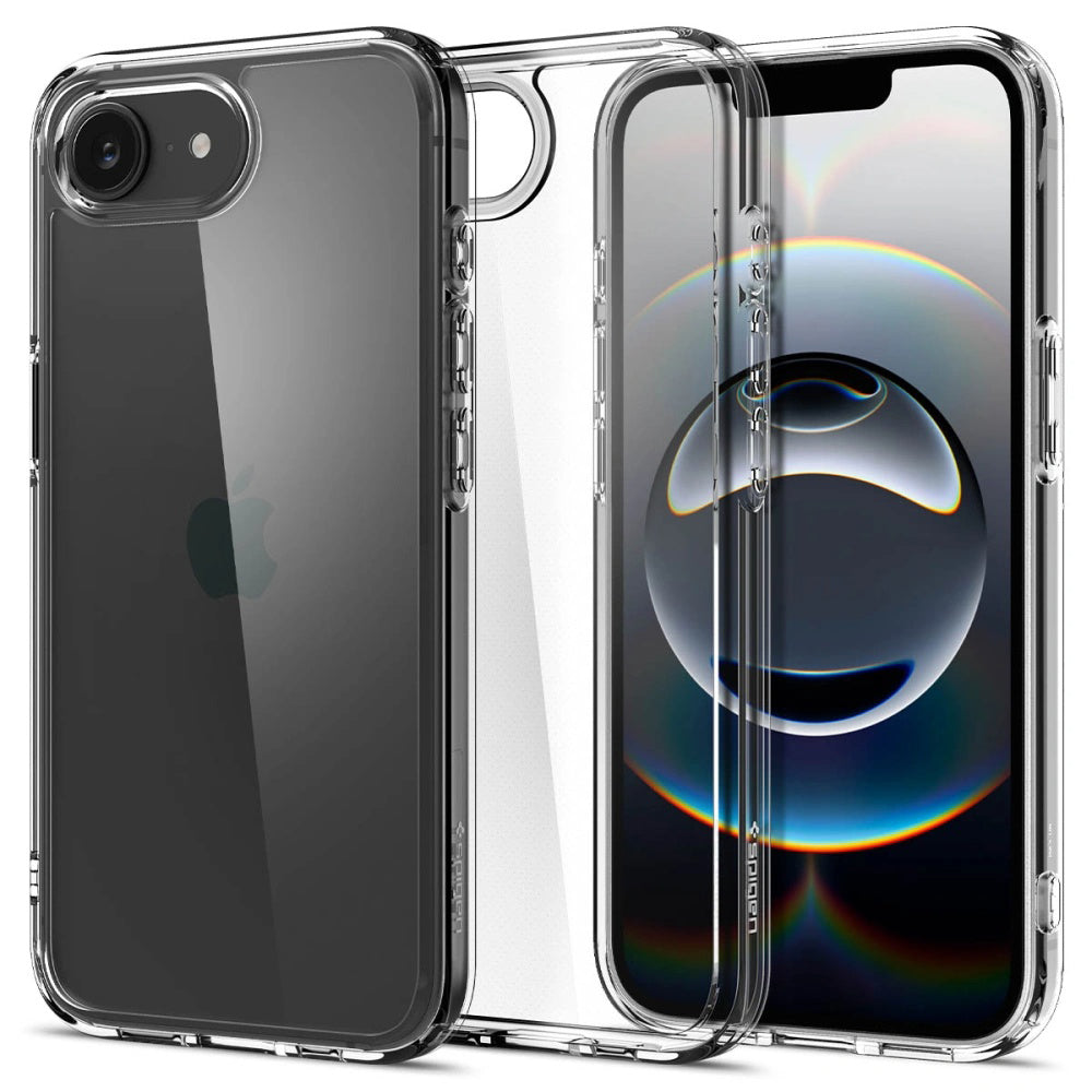 Case for Apple iPhone 17e / 16e, Spigen, Crystal Hybrid, Transparent ACS09160