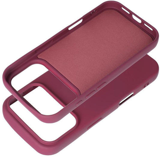Etui do Apple iPhone 18 Pro / 17 Pro, OEM, silikonowe, bordowe
