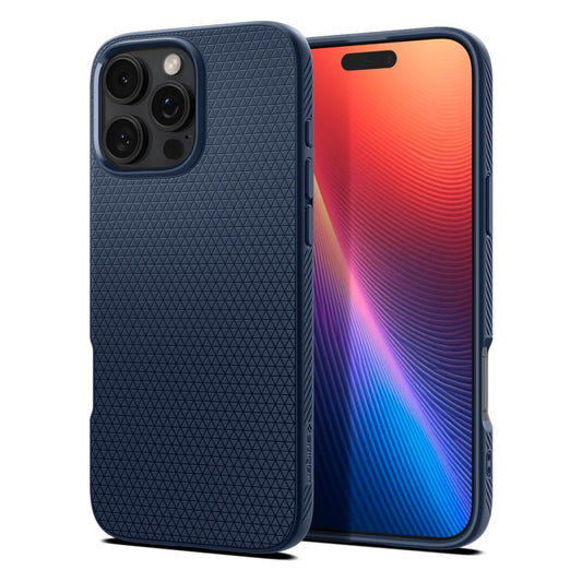 Etui do Apple iPhone 16 Pro, Spigen, Liquid Air, niebieski ACS08118