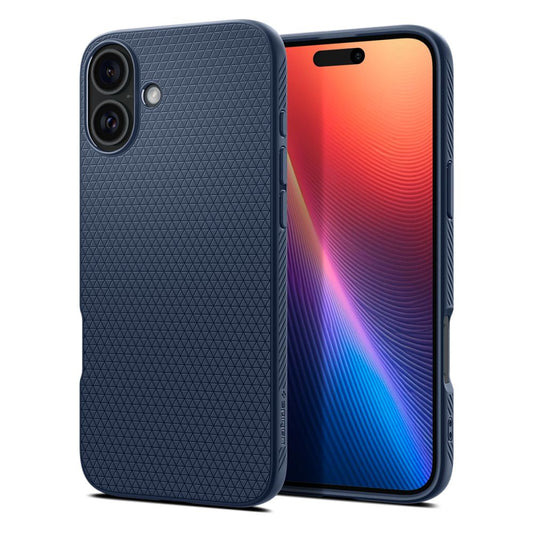 Etui do Apple iPhone 16, Spigen, Liquid Air, niebieski ACS08195