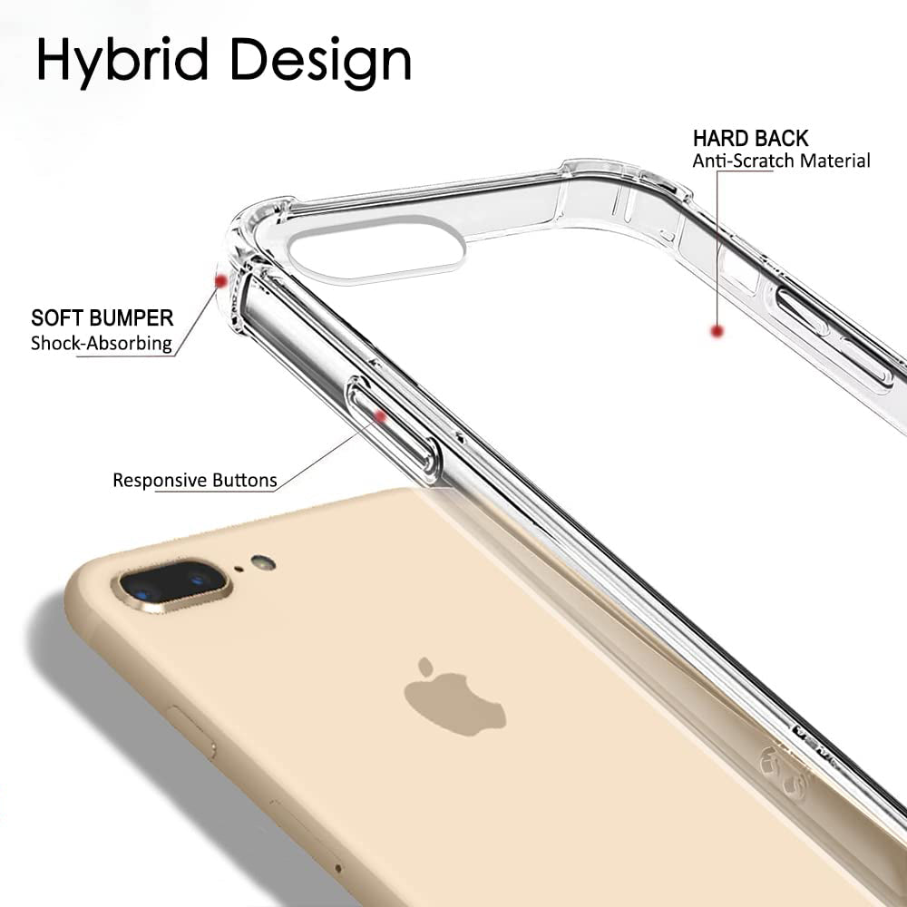 Etui na Apple iPhone 8 Plus / 7 Plus, Techsuit, Shockproof Clear, Przezroczyste