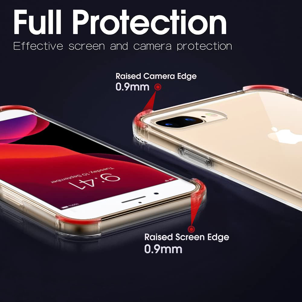 Etui na Apple iPhone 8 Plus / 7 Plus, Techsuit, Shockproof Clear, Przezroczyste