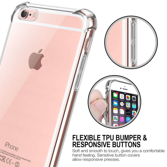 Etui na Apple iPhone SE (2016) / 5 / 5s, Techsuit, Przezroczyste odporne na wstrząsy