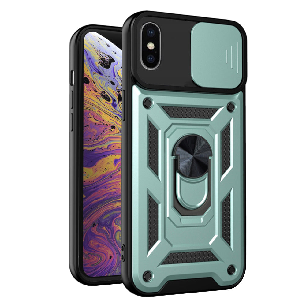 Etui na Apple iPhone XS Max, Techsuit, CamShield, Zielony