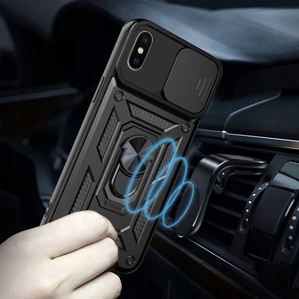 Etui na Apple iPhone XS Max, Techsuit, CamShield, Zielony