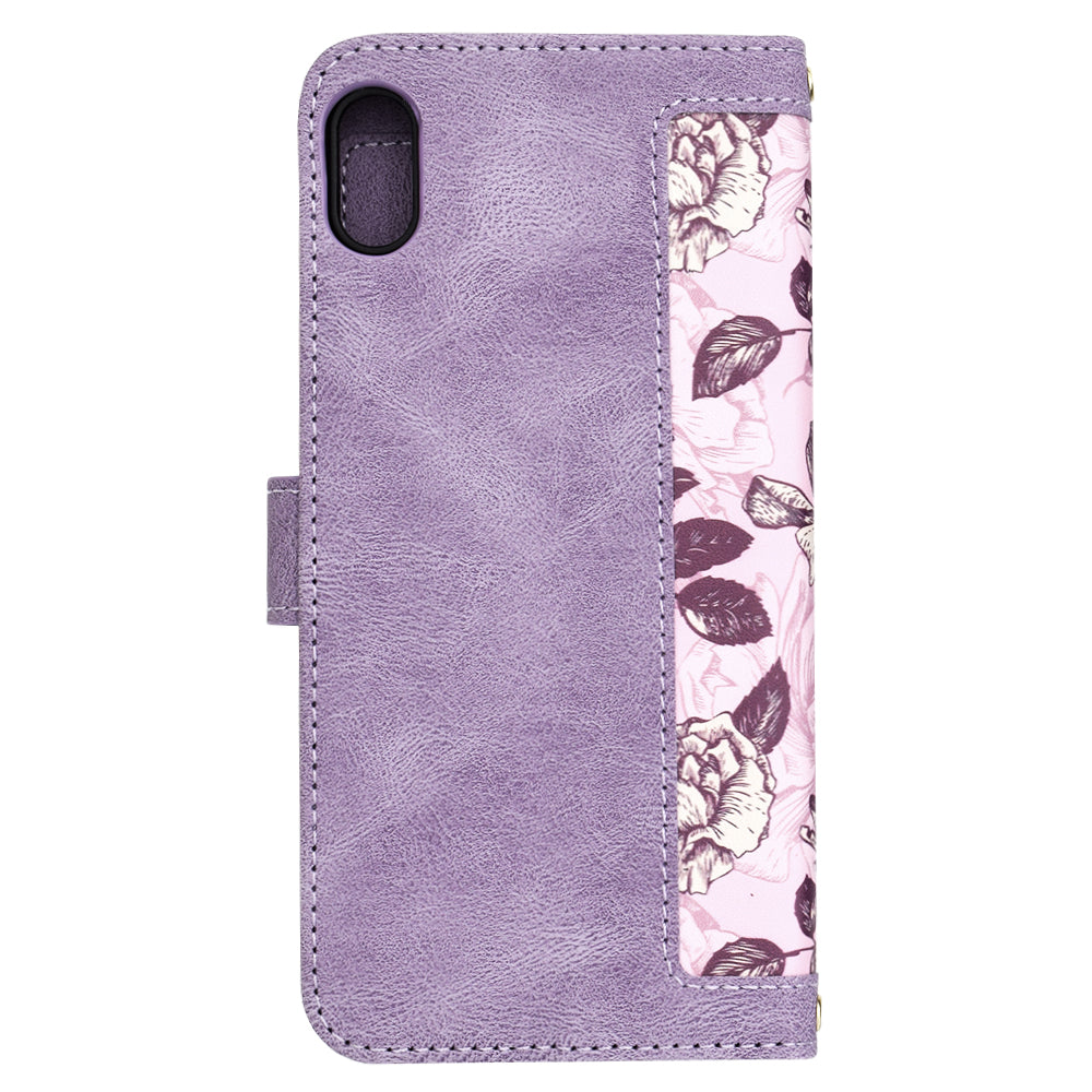 Etui na Apple iPhone XS Max, Techsuit, FlipCraft, Fioletowy