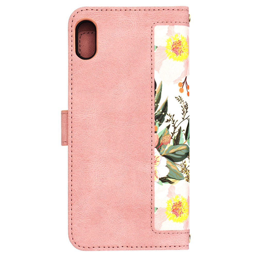 Etui na Apple iPhone XS Max, Techsuit, FlipCraft, różowe