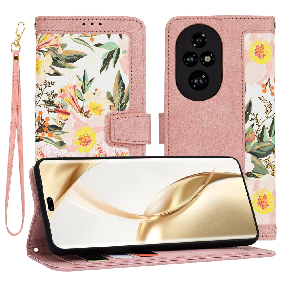 Etui na Honor 200 Pro, Techsuit, FlipCraft, Różowe