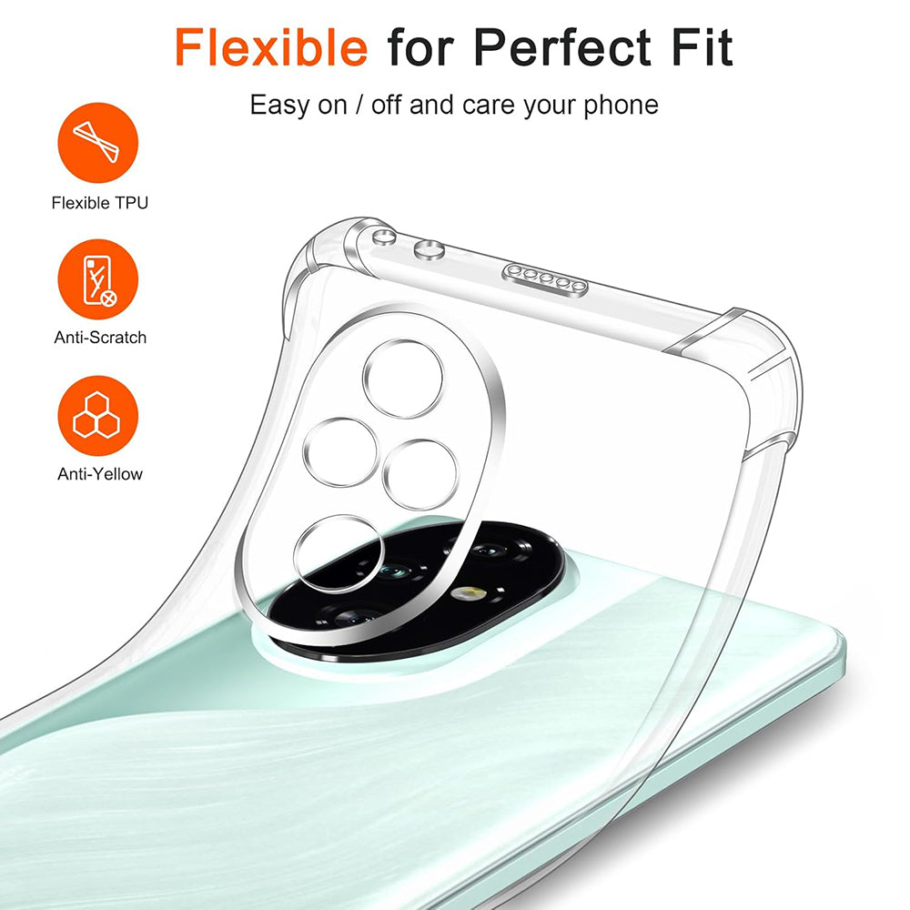 Etui na Honor 200 Pro, Techsuit, Shockproof Clear, Przezroczyste