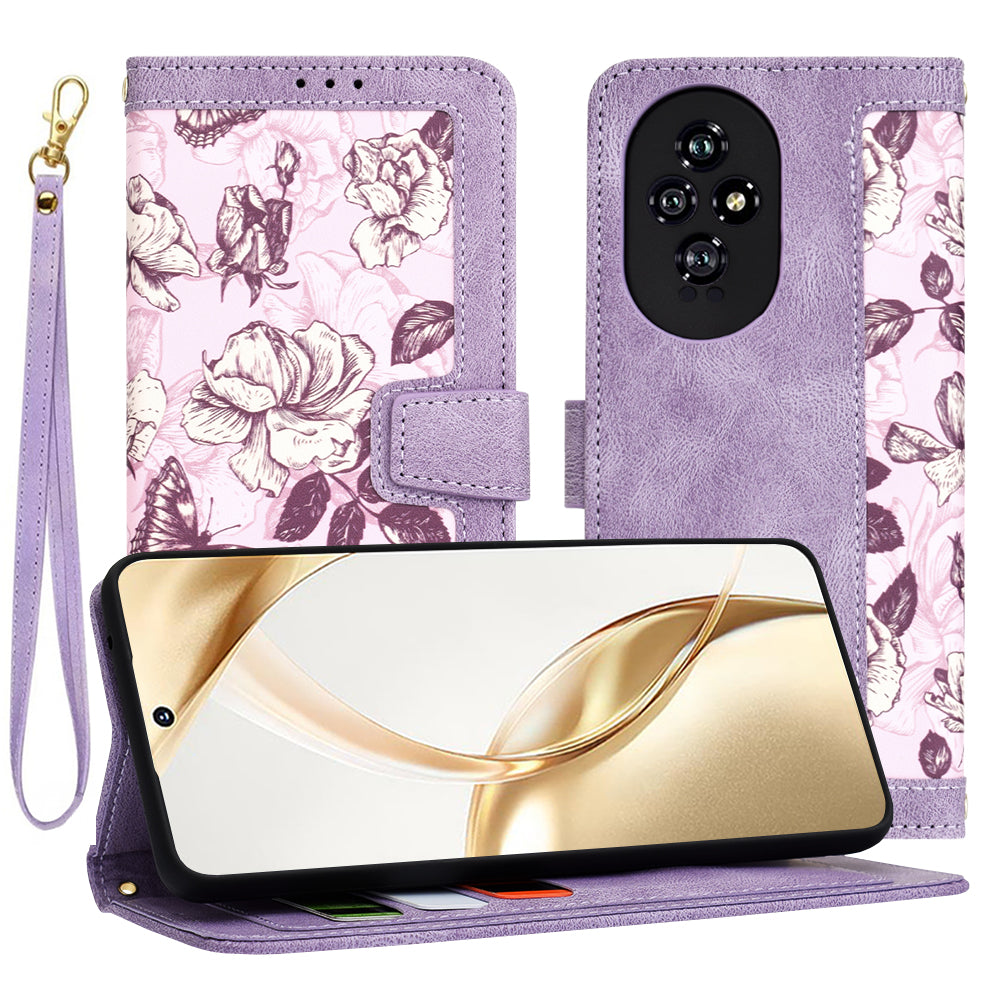Etui na Honor 200, Techsuit, FlipCraft, Fioletowy