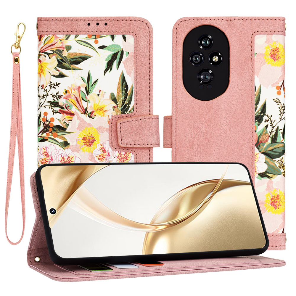 Etui na Honor 200, Techsuit, FlipCraft, Różowe