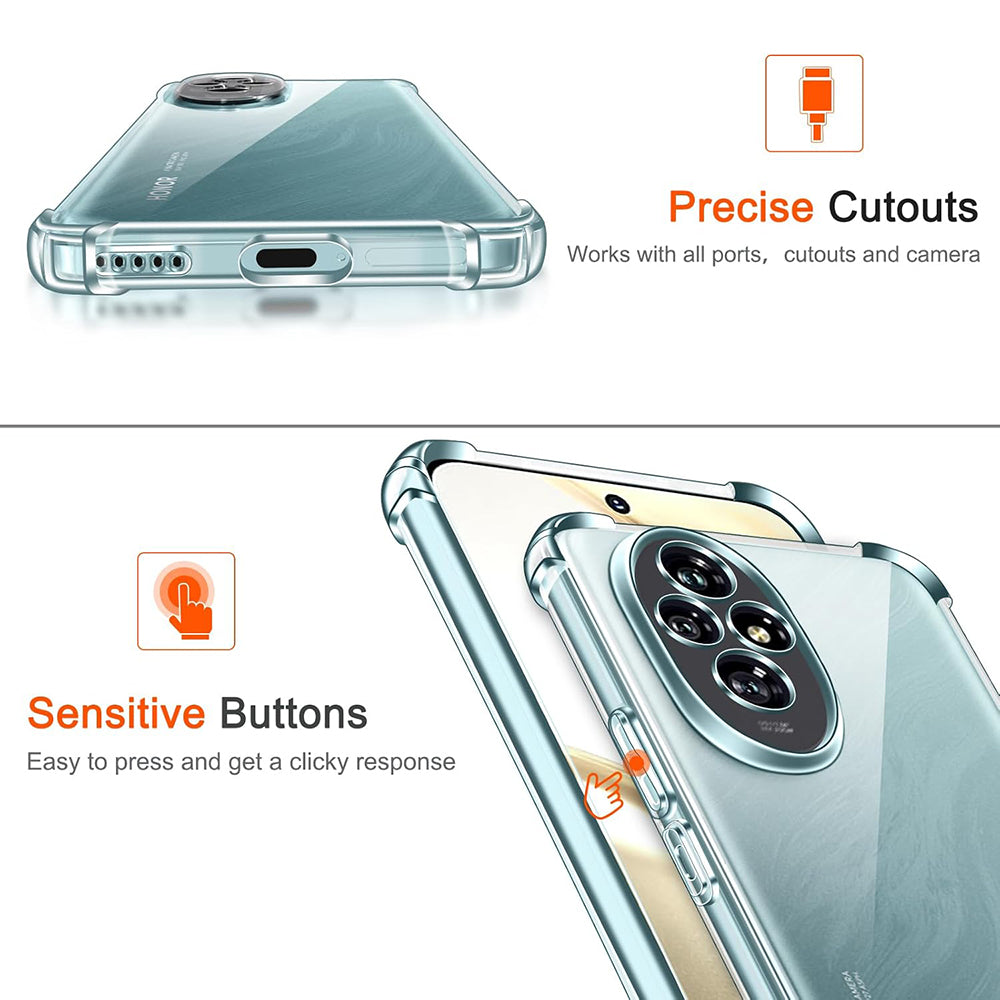 Etui na Honor 200, Techsuit, Shockproof Clear, Przezroczyste