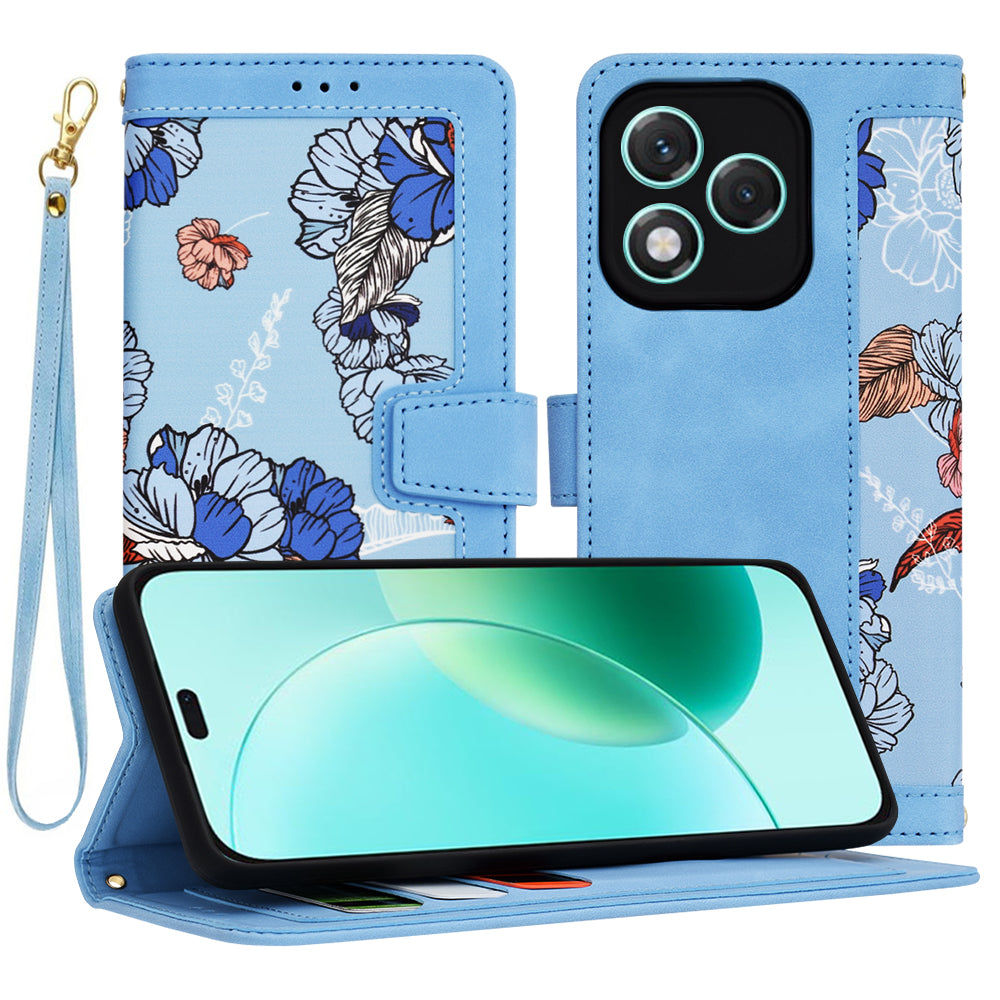 Etui na Honor 400 Lite, Techsuit, FlipCraft, Niebieski