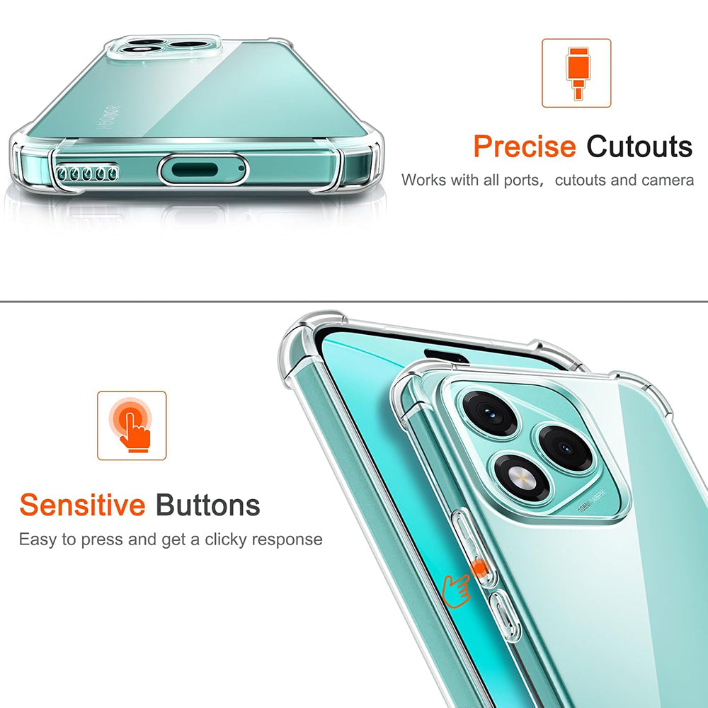 Etui na Honor 400 Lite, Techsuit, Shockproof Clear, Przezroczyste