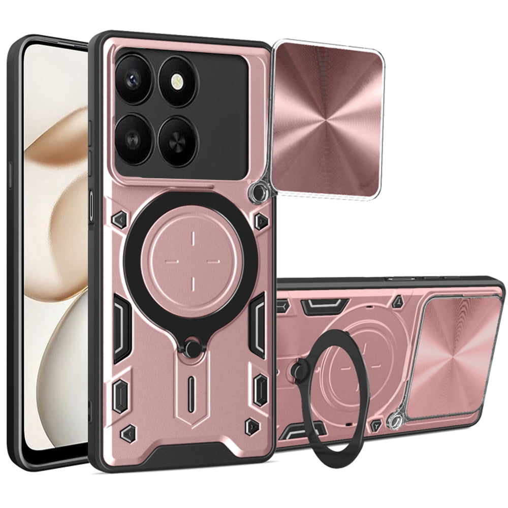 Etui na Honor 400 Smart 4G / X7d 4G / 400 Smart 5G, Techsuit, CamGuard Pro, Różowy