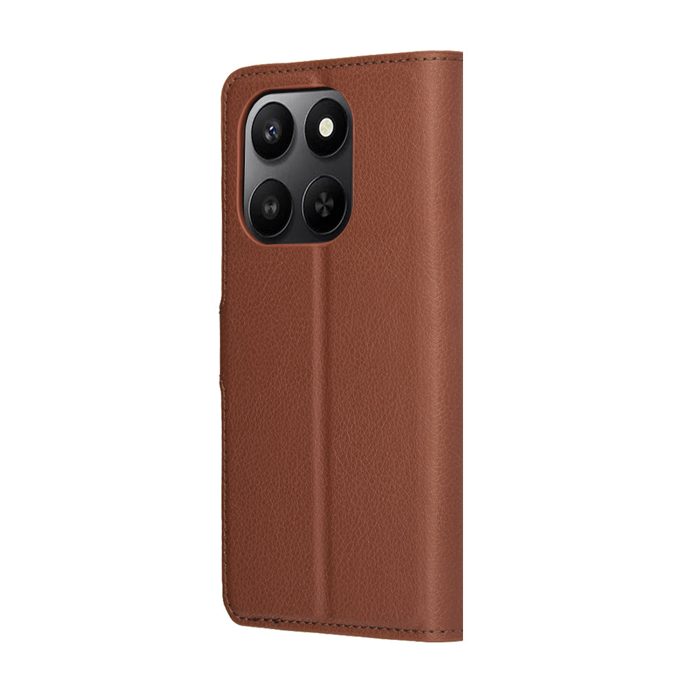 Etui na Honor 400 Smart 4G / X7d 4G / 400 Smart 5G, Techsuit, Leather Folio, Brązowy