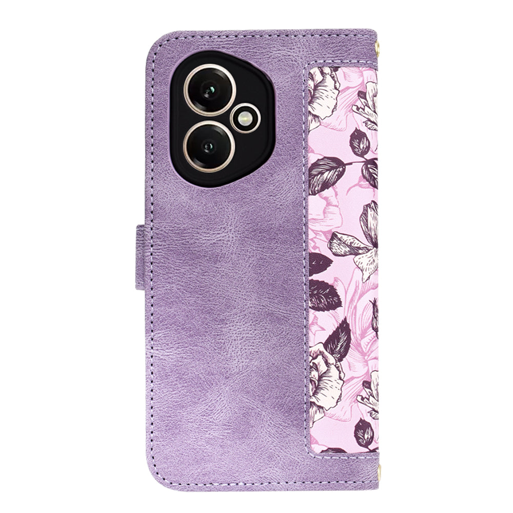 Etui na Honor 400, Techsuit, FlipCraft, Fioletowy