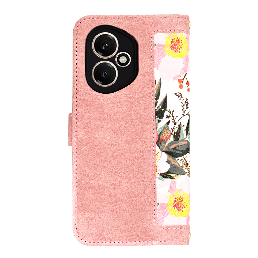 Etui na Honor 400, Techsuit, FlipCraft, Różowe