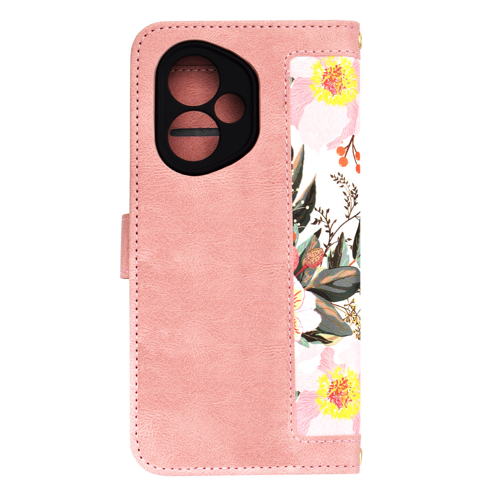 Etui na Honor 400, Techsuit, FlipCraft, Różowe