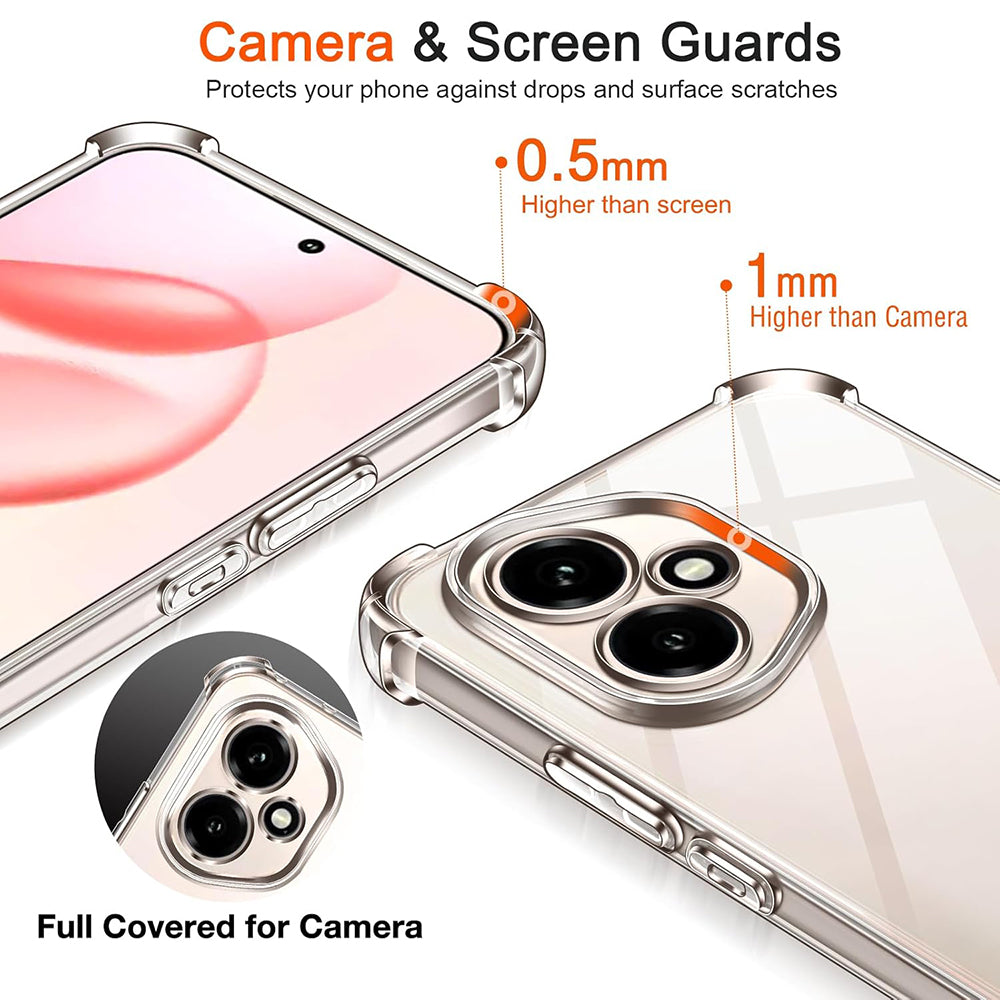 Etui na Honor 400, Techsuit, Shockproof Clear, Przezroczyste