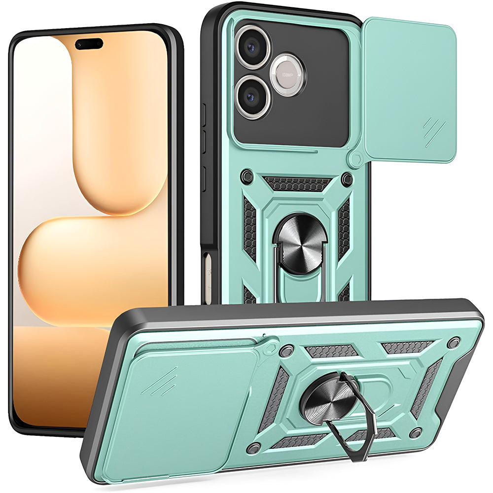 Etui na Honor 600 Lite, Techsuit, CamShield, Zielony