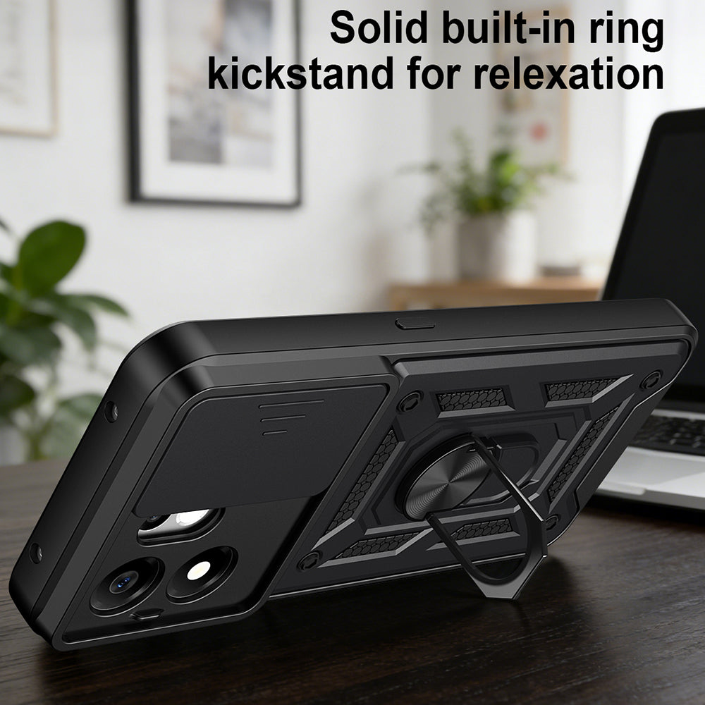 Etui na Honor 600 Smart, Techsuit, CamShield, Niebieskie