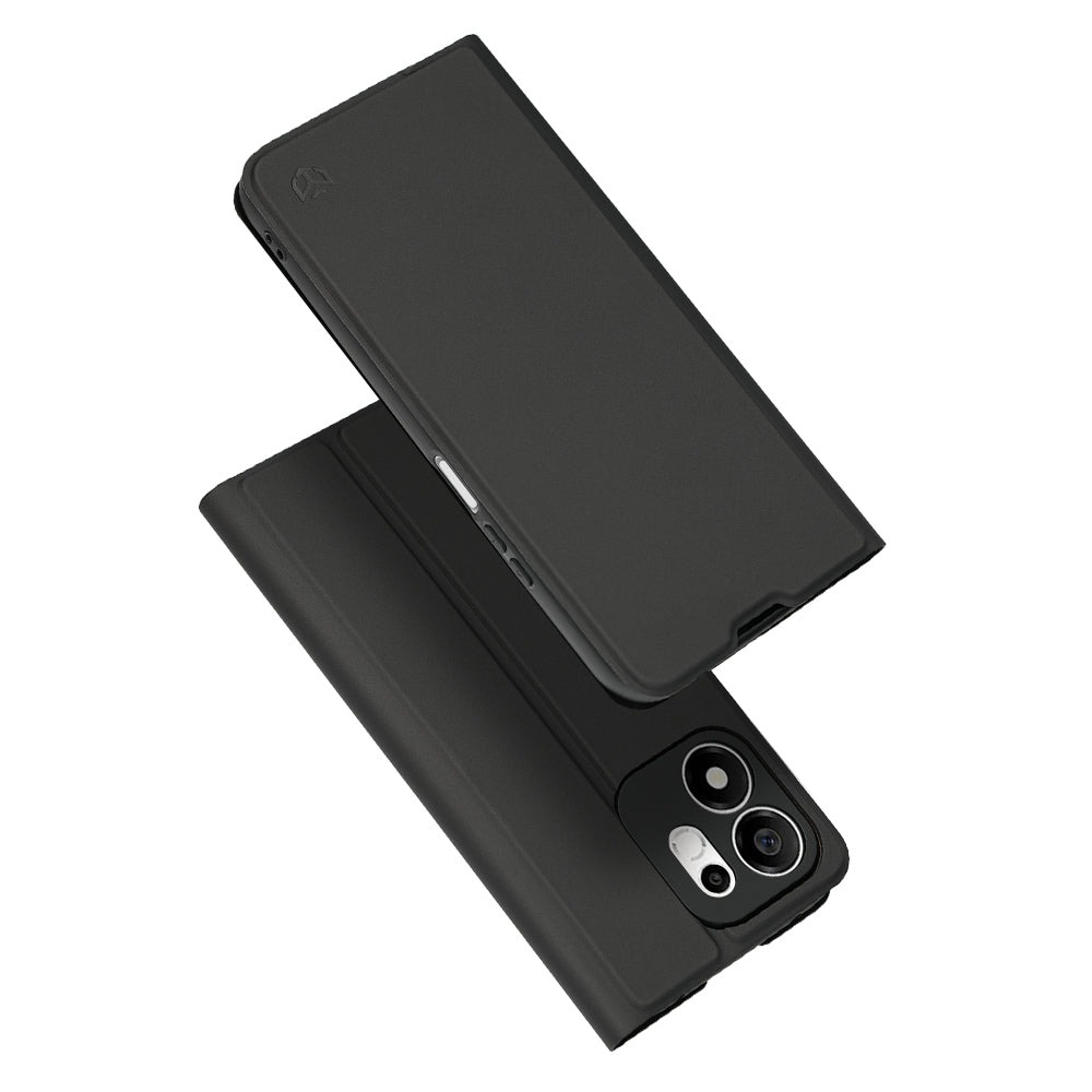 Etui do Honor 600 Smart, Techsuit, Magskin Book Long Blitz Cutout, Czarny