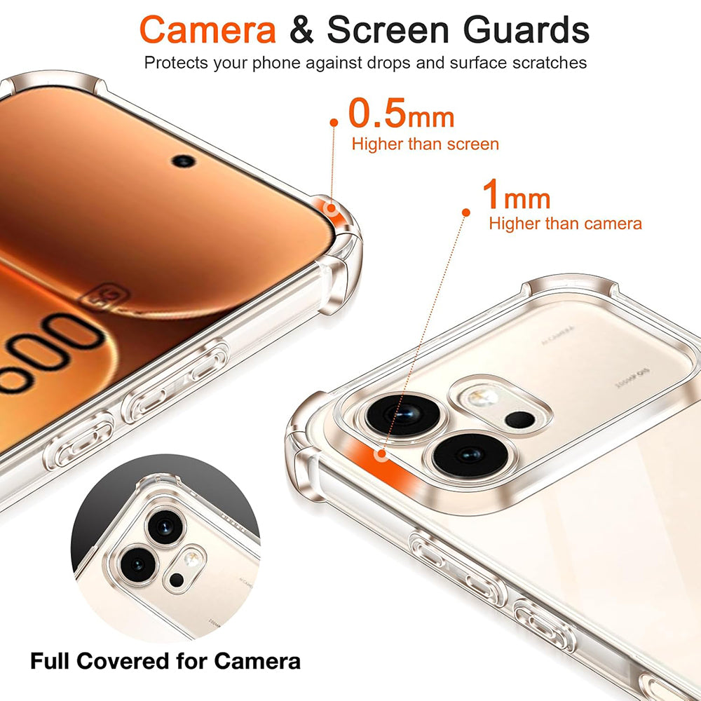 Etui na Honor 600, Techsuit, Shockproof Clear, Przezroczyste