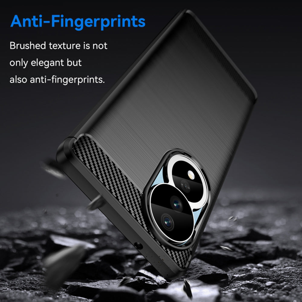 Etui na Honor 90 / 80, Techsuit, Carbon, Czarny