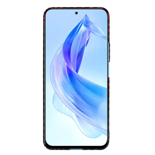 Etui na Honor 90 Lite, Techsuit, Carbonite FiberShell, Czarno-Czerwone