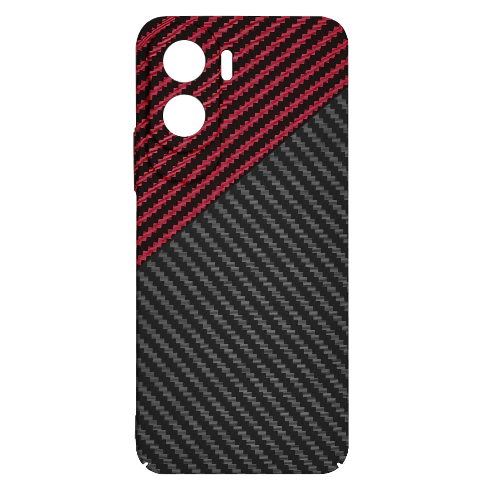 Etui na Honor 90 Lite, Techsuit, Carbonite FiberShell, Czarno-Czerwone