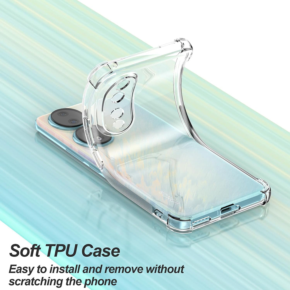Etui na Honor 90 Pro, Techsuit, Shockproof Clear, Przezroczyste