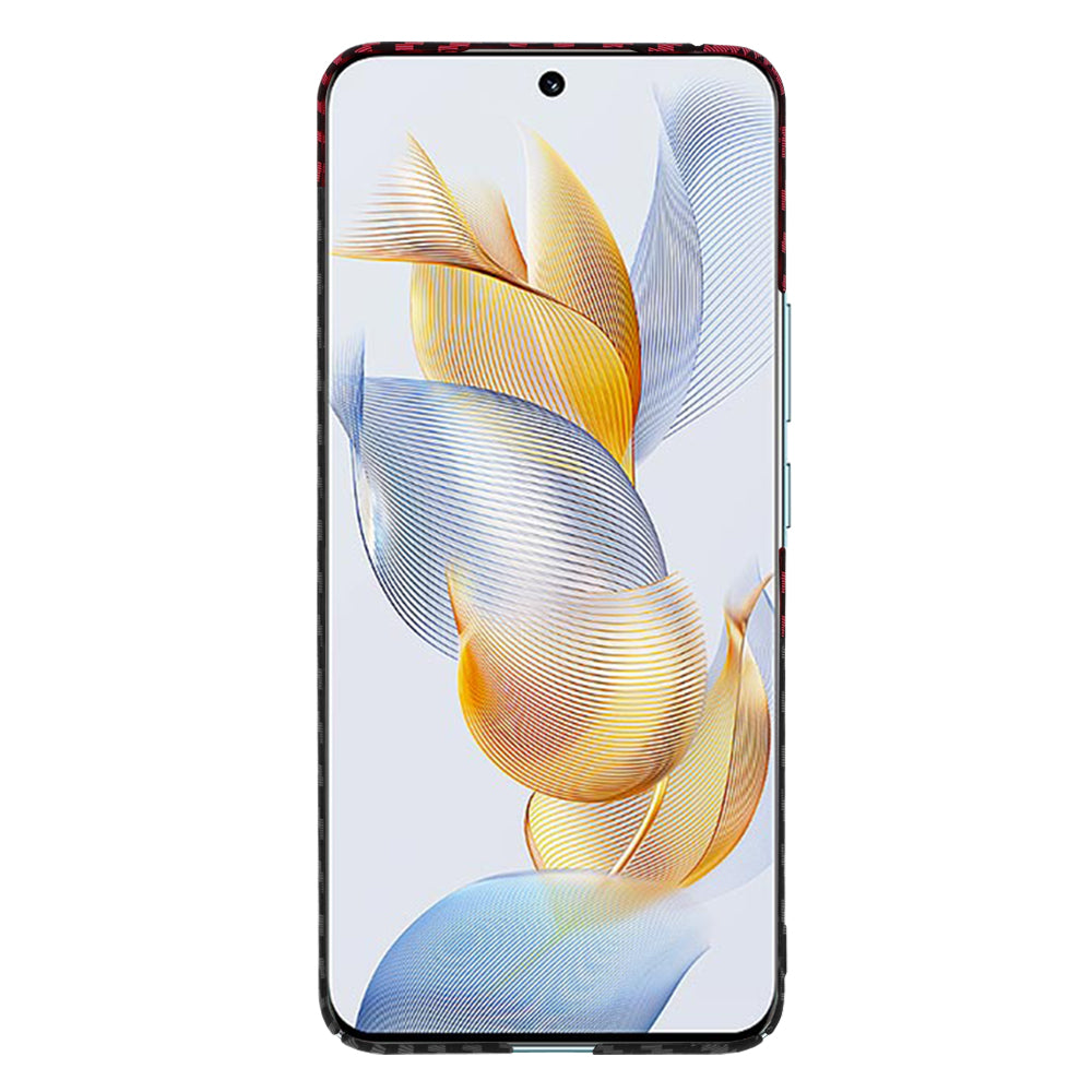 Etui na Honor 90, Techsuit, Carbonite FiberShell, Czarno-Czerwona