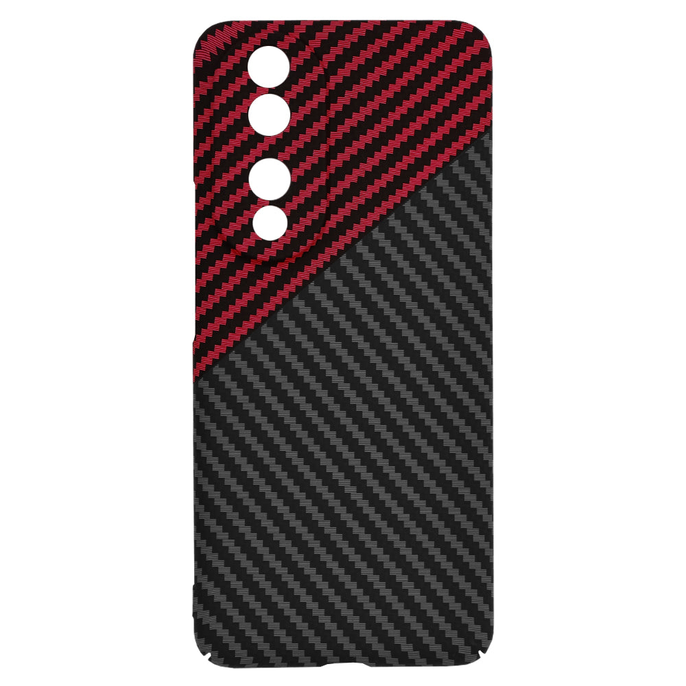 Etui na Honor 90, Techsuit, Carbonite FiberShell, Czarno-Czerwona