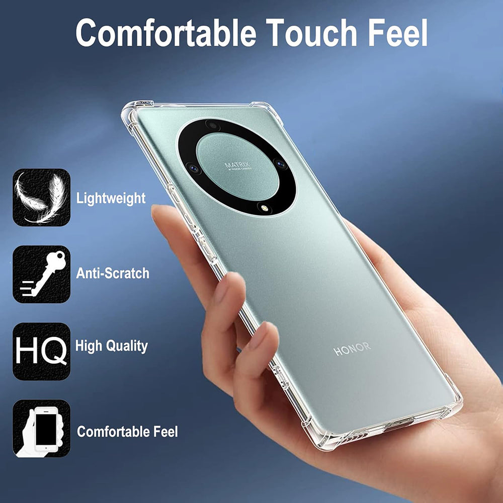 Etui na Honor Magic5 Lite, Techsuit, Shockproof Clear, Przezroczyste