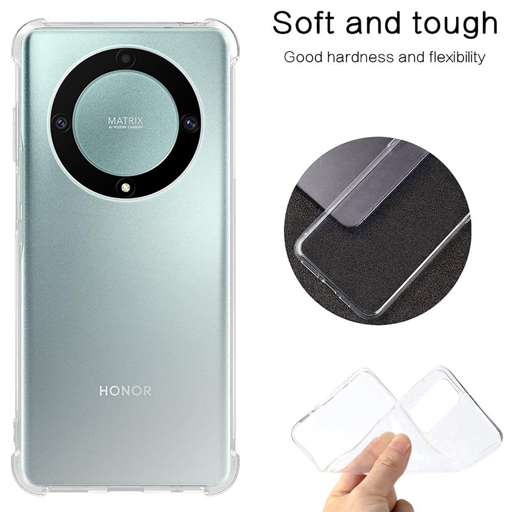 Etui na Honor Magic5 Lite, Techsuit, Shockproof Clear, Przezroczyste