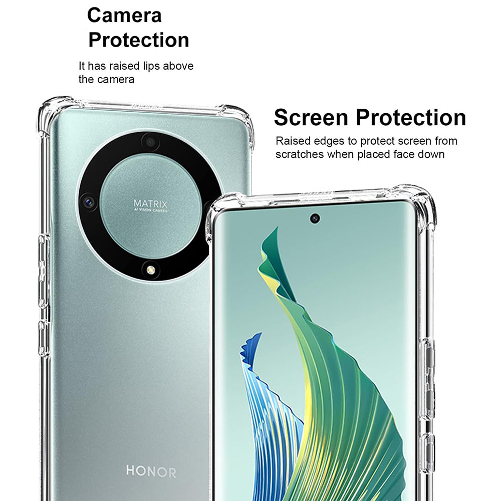 Etui na Honor Magic5 Lite, Techsuit, Shockproof Clear, Przezroczyste